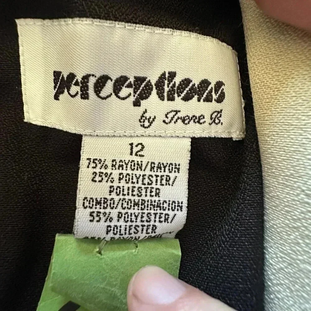 Perceptions by Irene B. Vintage Women’s Short Sleeve Dress Size 12| Vintage 80s - Picture 10 of 11